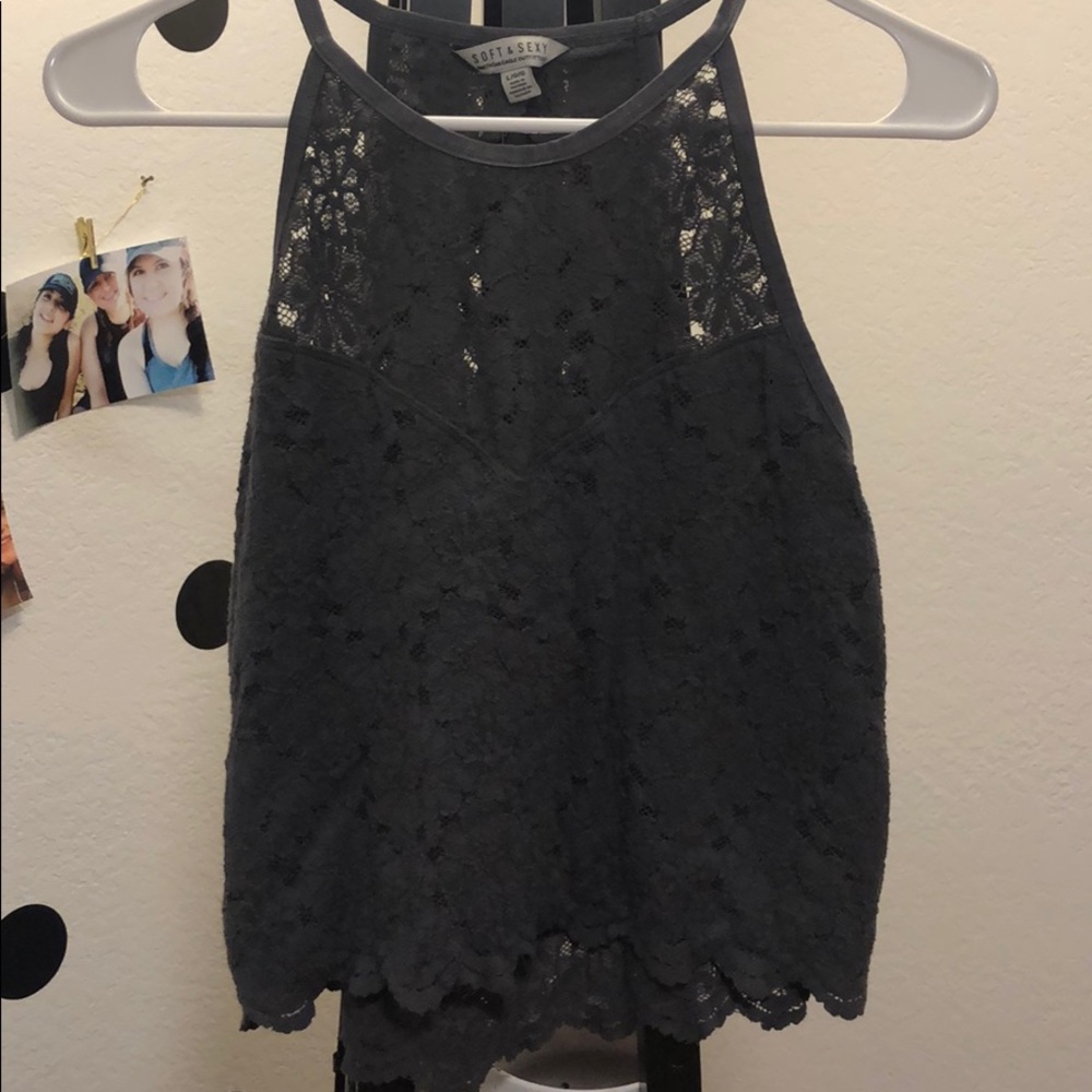 Lace crop top